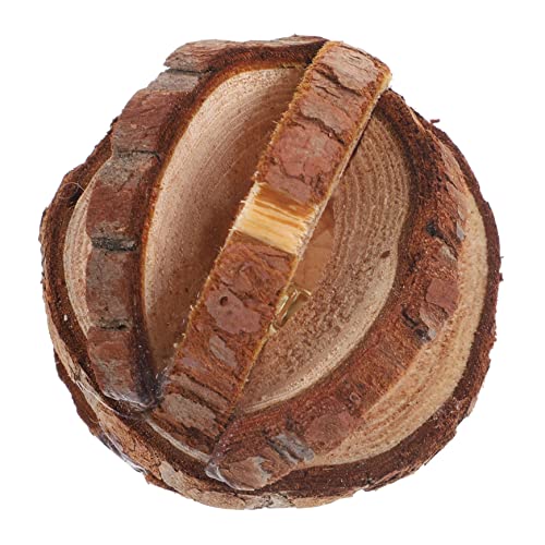 UPKOCH Kleintier Kauspielzeug Aus Holz Zahnpflege Spielzeug Für Hamster Und Kaninchen Mit Wassermelonen-glockenball Langlebig Und Stressabbauend Für Gesunde Zähne Und Spielspaß von UPKOCH