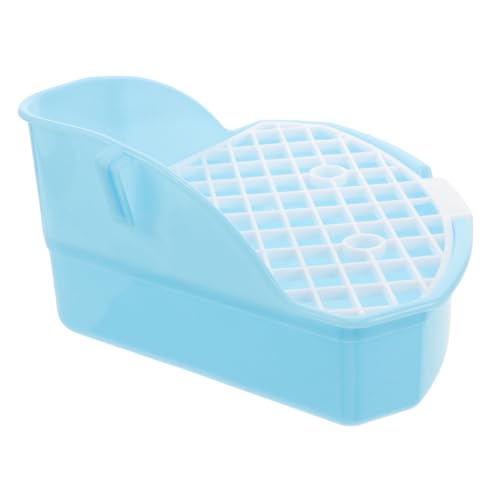 UPKOCH Kleines Dreieckiges Haustier Urinal mit Auslaufschutz Platzsparende Ecktoilette für Kaninchen und Kleintiere Langlebiges Kunststoff litterpan für Käfige und Training von UPKOCH