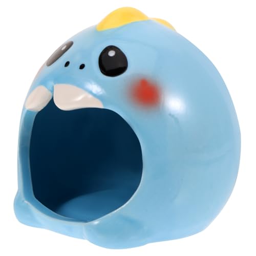 UPKOCH Keramisches Hamsterhaus Für Kleine Haustiere Cartoon-Pinguin-Design Hitzebeständig Pflegeleicht Für Hamster Und Igel Sicheres Versteck Und Spielplatz Kleine Süße Und von UPKOCH