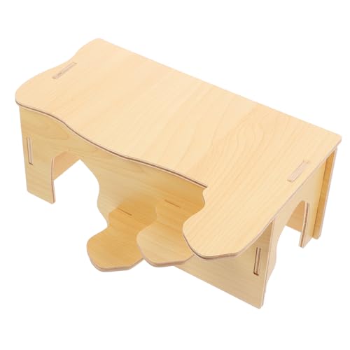 UPKOCH Kleintier Holzhaus Für Hamster Und Mäuse Dekoratives Und Entzückendes Rattenversteck DIY Labyrinth Aus Massivem Holz Für Kleine Haustiere von UPKOCH