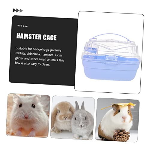 UPKOCH Kleintier Tragekäfig Hamster Outdoor Transportbox Handlich Leicht mit für Hamster Chinchilla Meerschweinchen Geeignet von UPKOCH
