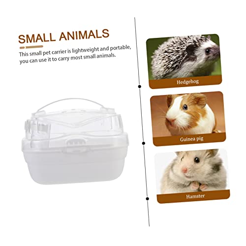 UPKOCH Kleintier Transportbox Atmungsaktiv für Hamster Chinchilla Meerschweinchen Outdoor Reise Käfig Tragebox für Kleine Haustiere Geeignet von UPKOCH