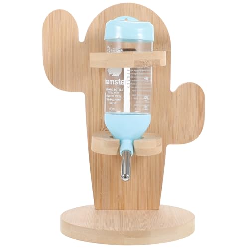 UPKOCH Kleintier Trinkflasche mit Holzhalterung Auslaufsicherer Hamster Wasserflasche für Kaninchen und Chinchilla Automatische Wasserzufuhr Kompakt Leicht Einfach zu Zufällige Farbe UPKOCH Kleintier Trinkflasche mit Holzhalterung Auslaufsicherer Hamster Wasserflasche für Kaninchen und Chinchilla Automatische Wasserzufuhr Kompakt Leicht Einfach zu Zufällige Farbe von UPKOCH