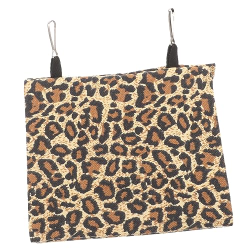 UPKOCH Kleintierbett Für Hamster Ratten Und Warmes Hängendes Nest Leopard Print Für Käfige Und Reisen Gemütlicher Rückzugsort Für Kleine von UPKOCH