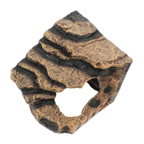 UPKOCH Kletterplattformbrücke für Haustierprodukte aquariumdekoration Aufstieg geformt Schildkröte Dock Panzerfelsen für Schildkröten Schildkrötenzubehör für Panzer Harz Coffee von UPKOCH