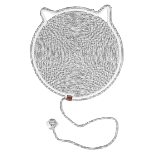 UPKOCH Kratzmatte Für Katzen Couch Kratzer Katzenkratzbett Kratzpads Für Katzen Katzen-kratzunterlage Katzenzubehör Für Wohnungskatzen Kratzunterlagen Für Wohnungskatzen Baumwollseil von UPKOCH