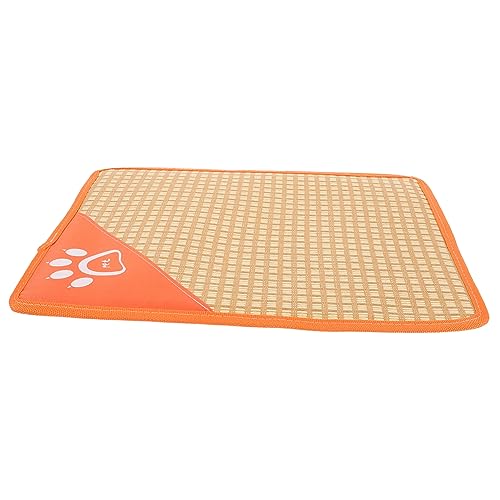 UPKOCH Kühlmatte für Haustiere Sommerliche Pet Bed für Katzen und Kleine Hunde Angenehm und Tragbar aus Langlebigem Material Orange UPKOCH Kühlmatte für Haustiere Sommerliche Pet Bed für Katzen und Kleine Hunde Angenehm und Tragbar aus Langlebigem Material Orange von UPKOCH