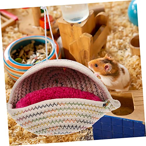 UPKOCH Kuschelige Meerschweinchen Hängematte mit Abnehmbarem Sitzpolster Warmes Nest für Hamster Chinchillas und Kleintiere Strapazierfähig Einfach zu Befestigen für Käfig und von UPKOCH
