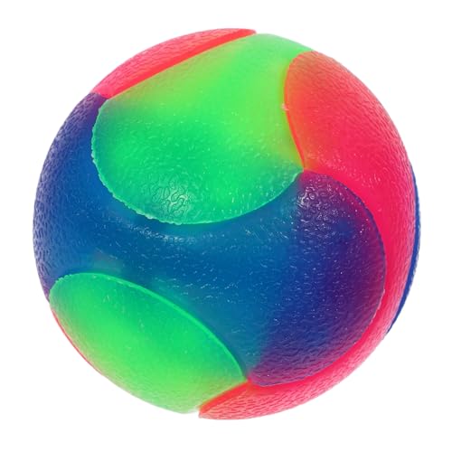 UPKOCH Leuchtender Interaktiver Hundeball Elastisch Hohe Sicheres für Große Hunde Glow in The Dark Bunter Hundespielball für Training von UPKOCH