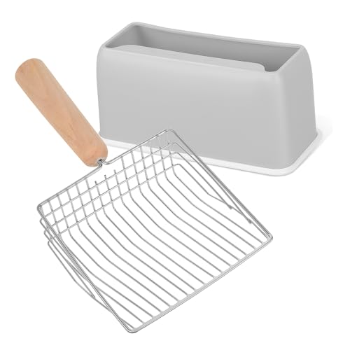 UPKOCH Metall Katzenschaufel mit Holzgriff Großes Drahtsieb für Klumpstreu Schnelles Reinigen Praktischer Halterung Ergonomisch und Robust Geeignet für Katzenklo UPKOCH Metall Katzenschaufel mit Holzgriff Großes Drahtsieb für Klumpstreu Schnelles Reinigen Praktischer Halterung Ergonomisch und Robust Geeignet für Katzenklo von UPKOCH