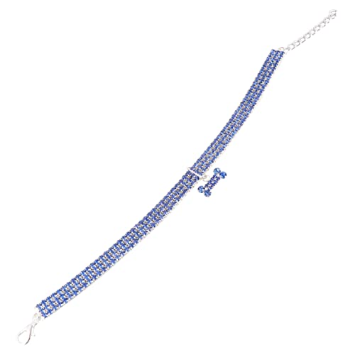 UPKOCH Mini Haustierhalsband für Verstellbares Kristallhalsband mit Schnalle und Kette S Hundehalsband für Outdoor Aktivitäten und Haustiersport von UPKOCH