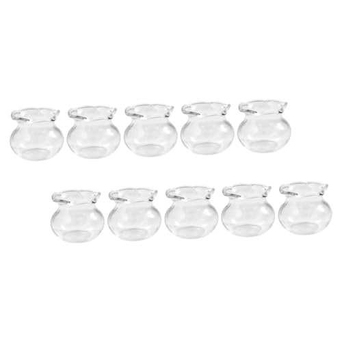 UPKOCH Miniatur-Aquarium-Modell 10 Stück Mini-glasschalen Realistisches Aquarium-Spielzeug Für Die -landschaftsdekoration von UPKOCH