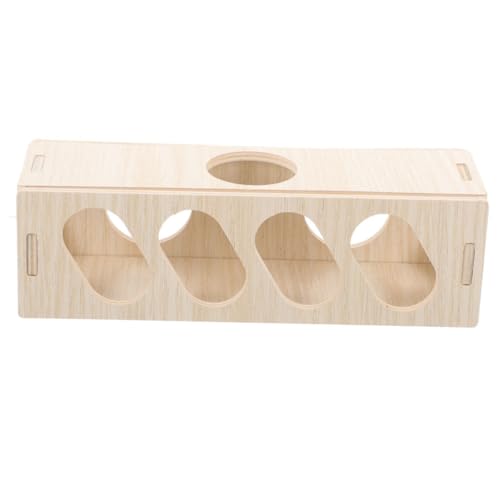 UPKOCH Natürlicher Hamster Tunnel Aus Holz Und Langlebig Versteckspielzeug Für Kleine Für Hamster Und Meerschweinchen Fördert Aktivität Und Gesundheit von UPKOCH