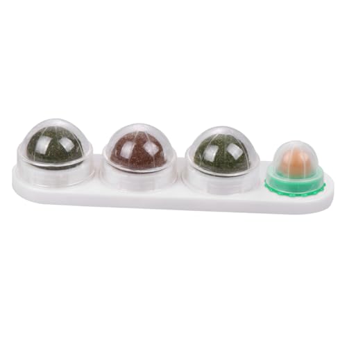 UPKOCH Natürlicher Katzenspielzeug Katzenminze Ball Kauspielzeug für Katzenmint Ball zur Zahnpflege und Stressabbau Interaktives Katzenspielzeug für Entspannte Katzen Weiß von UPKOCH