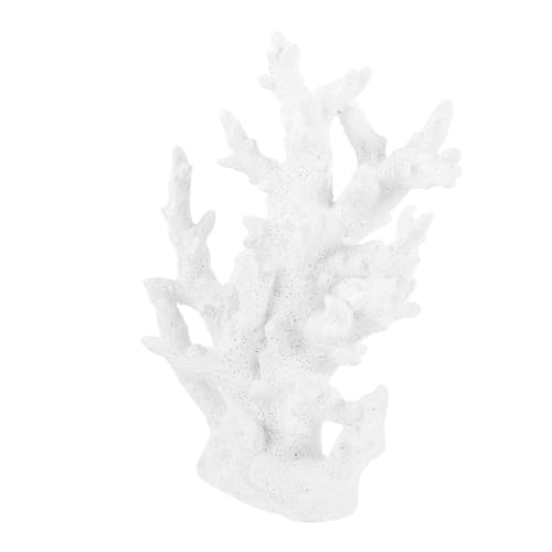UPKOCH Naturnahe Aquarium Korallen-Dekoration Weißes Resin Aquarium Ornament Leichtes Fischbehälter Dekorationsmodell Für Natürliche Unterwasserlandschaften von UPKOCH