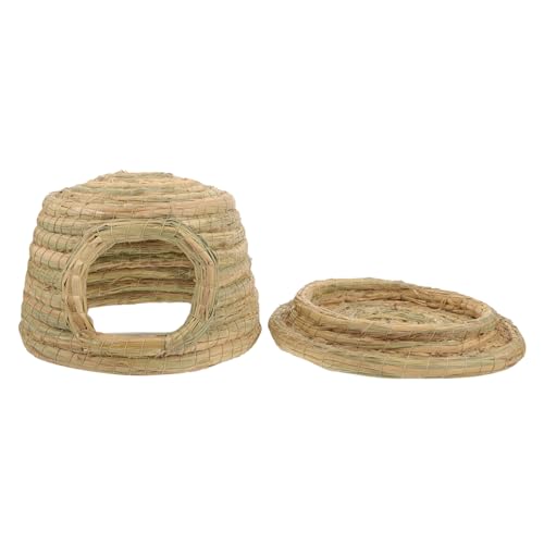UPKOCH Nest Aus Gras Kaninchenspielzeug Und Schlafplatz Handgewebtes Kaninchengrashaus Für Kleintiere Wie Meerschweinchen Und Hamster Kleine UPKOCH Nest Aus Gras Kaninchenspielzeug Und Schlafplatz Handgewebtes Kaninchengrashaus Für Kleintiere Wie Meerschweinchen Und Hamster Kleine von UPKOCH