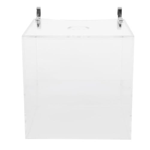 UPKOCH Papagei Badewanne Transparent Badezubehör Vogeltränke Für Käfigvögel Papageienbad Vogelkäfigbad Klein Vogeltränkebecken Modern Vogelbadwürfel Haustier-vogelbadekäfig Acryl von UPKOCH