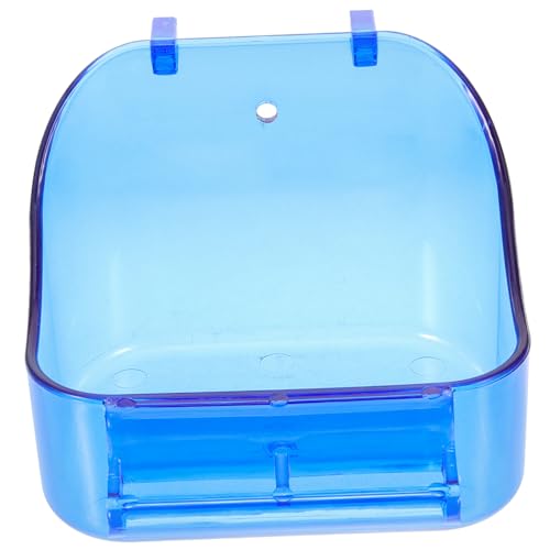 UPKOCH Papageien Badewanne Multifunktionale Vogel Dusche Box Futterbehälter Futterspender für Wellensittiche und Vögel Blau von UPKOCH