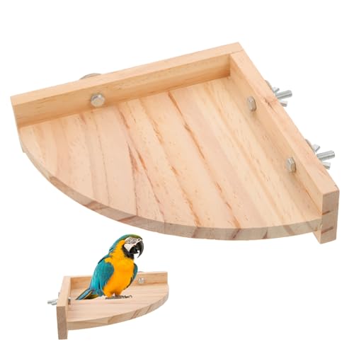 UPKOCH Papageienbarsch Haustier Vogelständer Papagei Vogelbarsch Papageienkäfig Barsch Sitzstangen Papageienstange Vogel Stehen Papagei Vogel Barsch Vogelspielplatz Träger Steht Hölzern von UPKOCH