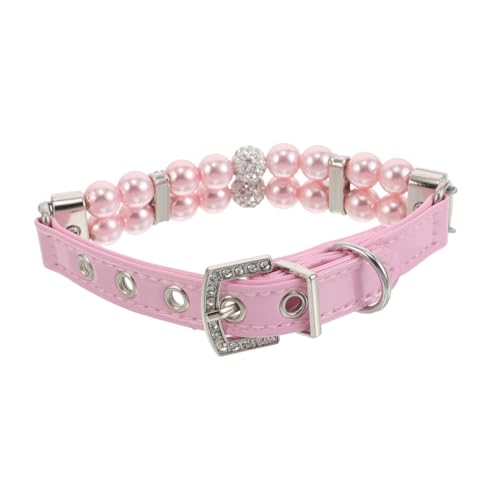 UPKOCH Perlenhalsband für Haustiere Hundekette für Hunde Hundehochzeitshalsband Perlenkragen Perlenhalsbänder für Haustiere Perlenhalsbänder für Hunde Kätzchenkragen Hundeschmuck Pu Rosa UPKOCH Perlenhalsband für Haustiere Hundekette für Hunde Hundehochzeitshalsband Perlenkragen Perlenhalsbänder für Haustiere Perlenhalsbänder für Hunde Kätzchenkragen Hundeschmuck Pu Rosa von UPKOCH