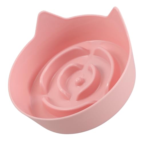 UPKOCH Pet Cat Bowl Nicht -Slip Niedliches Ohr -Design Slow Feeder Kätzchen Fütterungsschale Haustier Vorräte Für Kleine Tierhunde Puppenzubehör von UPKOCH