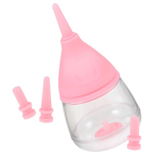 UPKOCH Pet-Flasche Bausatz Groß Kätzchenmilch Fütterung Klein Futterspender Neugeborenes Kätzchenflaschen Für Pflege Welpe Füttern Babyflaschen Haustier Milchkocher Rosa von UPKOCH