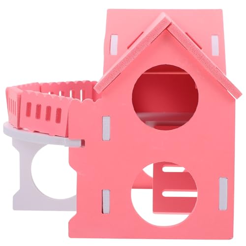 UPKOCH Plastik Hamsterhaus mit Käfig Beißfestes Kleintier Nest für Zwerghamster und Meerschweinchen Privater Schlafplatz und Versteck Ganzjährig Geeignetes Haustierzubehör von UPKOCH