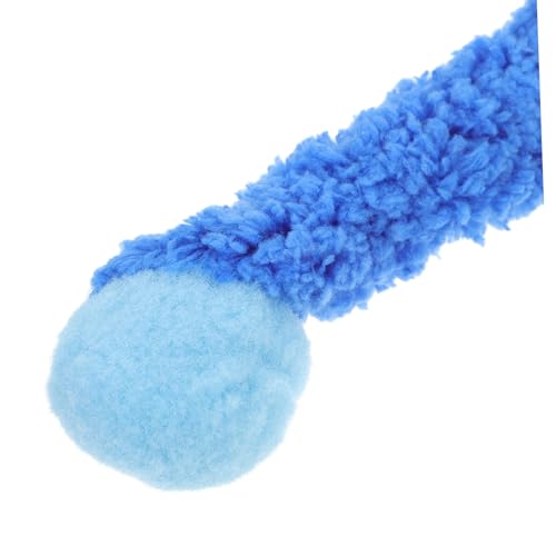 UPKOCH Plüsch Ball Katzenspielzeug mit Glocke Interaktiver Teaser Stick für Drinnen Fördert Katzenübungen Selbstständiges Spiel gegen Langeweile Kuschelmaterial Geeignet für Zuhause und von UPKOCH