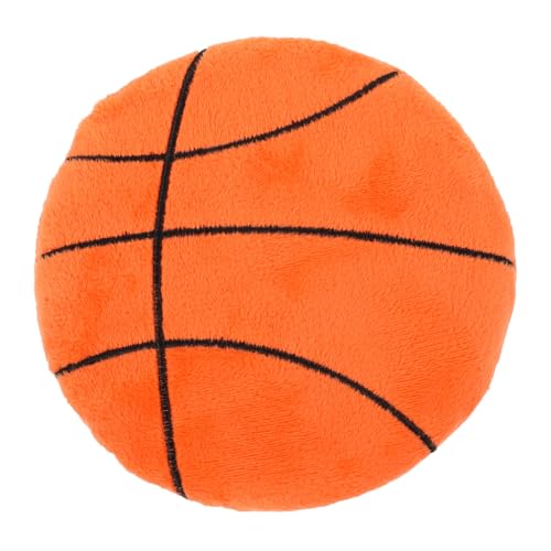 UPKOCH Plüsch Hundespielzeug Wurfspielzeug Flying Disc für Haustiere Interaktives Kauspielzeug mit Basketballmuster Robustes Apportierspiel zur Beschäftigung und Bindungsförderung von UPKOCH