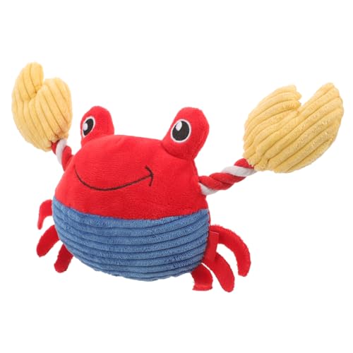 UPKOCH Plüschkrabbe mit Quietscher Beißspielzeug für Kleine und Mittelgroße Stressabbauend und Unterhaltsam Farbenfroh und Langlebig UPKOCH Plüschkrabbe mit Quietscher Beißspielzeug für Kleine und Mittelgroße Stressabbauend und Unterhaltsam Farbenfroh und Langlebig von UPKOCH