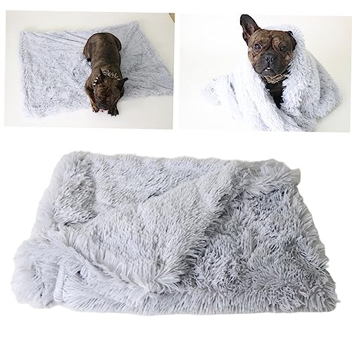 UPKOCH Plüsch Haustiermatte für Hunde und Katzen Doppel Schicht Decke Leicht und Tragbar rutschfest Atmungsaktiv für Haustierbett und Transportable Verwendung von UPKOCH