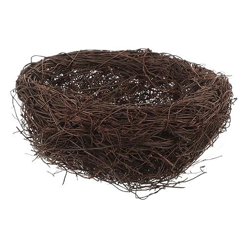 UPKOCH Rattan Vogel Nest Handgefertigtes Nest Deko Garten Ornament Fotografie Requisite Vielseitig für Bastelarbeiten als für Vogelbesitzer für Ostern UPKOCH Rattan Vogel Nest Handgefertigtes Nest Deko Garten Ornament Fotografie Requisite Vielseitig für Bastelarbeiten als für Vogelbesitzer für Ostern von UPKOCH
