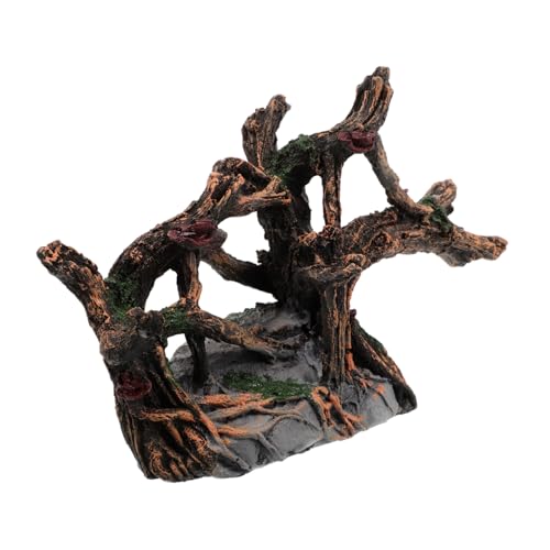 UPKOCH Realistisches Aquarium Resin Baumstamm Ornament Hohler Driftwood Unterschlupf für Garnelen Betta Fische Langlebige Harzdekoration für Süß Meerwasseraquarien Vielseitige von UPKOCH