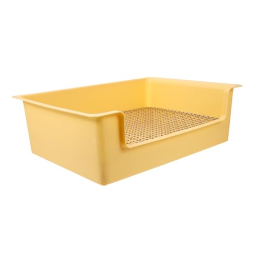 UPKOCH Rechteckige Kaninchentoilette mit Abnehmbarem Indoor Bunny Litter Box für Zwergkaninchen Meerschweinchen Chinchilla und Hamster Platzsparend und Einfach zu Reinigen für von UPKOCH