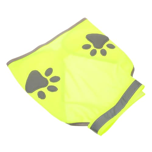 UPKOCH Reflektierende Hundeweste Verstellbar Atmungsaktiv Fluoreszierend Sicherheitsweste mit Pfotenmuster für Kleine bis Große Hunde bei Outdoor Aktivitäten Einfach Anzulegen und UPKOCH Reflektierende Hundeweste Verstellbar Atmungsaktiv Fluoreszierend Sicherheitsweste mit Pfotenmuster für Kleine bis Große Hunde bei Outdoor Aktivitäten Einfach Anzulegen und von UPKOCH