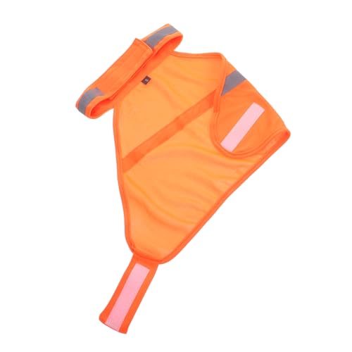 UPKOCH Reflektierende Sicherheitsweste Für Atmungsaktive Hundekleidung Fluoreszierendem Orange Verstellbare Sicherheitsweste Für Und S von UPKOCH
