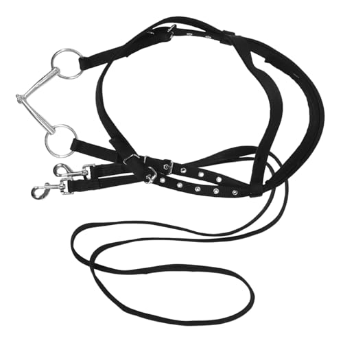 UPKOCH Reitzügel Seilpferdehalfter Seilhalfter Halfter Pferdehalfter Für Pferde Pferdehalfter Trensen Für Pferde Pferdestallbedarf Pferdeseilhalfter Schwarzes Nylon von UPKOCH