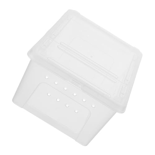 UPKOCH Reptilien-futterbox, Schlangenzuchtbox, Eidechsenkäfig, Lebensraum, Brutbehälter, Transparent, Tragbar, Kunststoff, Haustierhaus Für Spinne, Gecko, Schildkröte von UPKOCH