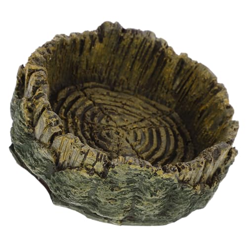 UPKOCH Reptilienwasserschale aus Harz mit Holzmaserung Futter und Trinkschale für Terrarium rutschfeste Futterschale für Schildkröten Geckos und Andere Reptilien Bequemes UPKOCH Reptilienwasserschale aus Harz mit Holzmaserung Futter und Trinkschale für Terrarium rutschfeste Futterschale für Schildkröten Geckos und Andere Reptilien Bequemes von UPKOCH
