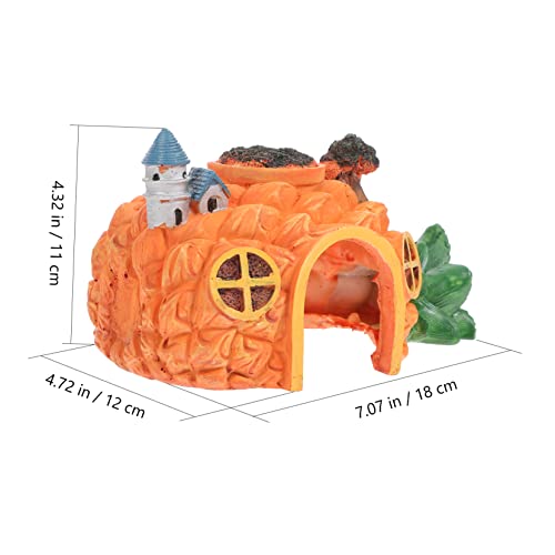 UPKOCH Resin Aquarium Ornament Große Reptilien Versteckhaus Langlebiges Dekoratives Versteck für Fische und Schildkröten Einzigartiges Design für Aquarium und Terrarium von UPKOCH