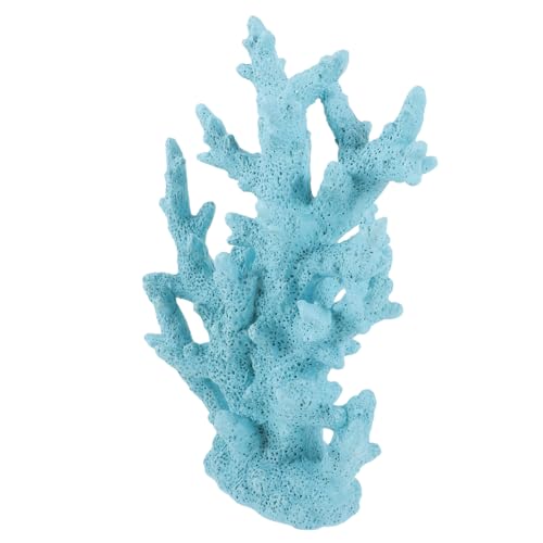 UPKOCH Resin Korallen Dekoration Blau Künstliche Aquarium Ornament Mittelgroß Leicht Realistisch Fischbecken Deko Mediterrane Optik Robust und Pflegeleicht von UPKOCH