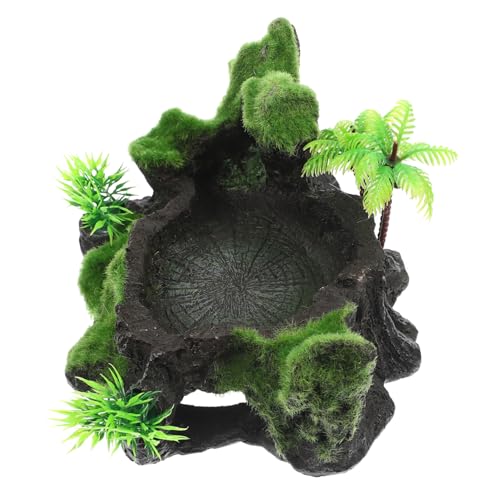 UPKOCH Resin Reptile Bowl Terrarium Wasserschale für Schildkröten Futter und Wassernapf aus Langlebigem Sicherem Harz mit Rutschfestem für Einfache Reinigung und Sicheres Füttern von UPKOCH Resin Reptile Bowl Terrarium Wasserschale für Schildkröten Futter und Wassernapf aus Langlebigem Sicherem Harz mit Rutschfestem für Einfache Reinigung und Sicheres Füttern von von UPKOCH