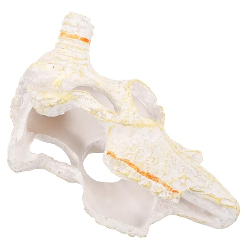 UPKOCH Resin Tier Schädel Aquarium Dekoration Reptilien Versteck für Terrarium Schildkröten Unterschlupf Fischbecken Landschaftsdekor Zubehör UPKOCH Resin Tier Schädel Aquarium Dekoration Reptilien Versteck für Terrarium Schildkröten Unterschlupf Fischbecken Landschaftsdekor Zubehör von UPKOCH