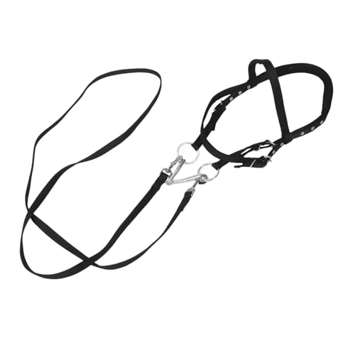 UPKOCH Rinderseilhalfter Pferdehalfter Seilhalfter Pferdeseilhalfter Halfter Für Pferde Pferdestallbedarf Halfter Pferdezaumzeug Für Pferde Nylon Schwarz von UPKOCH
