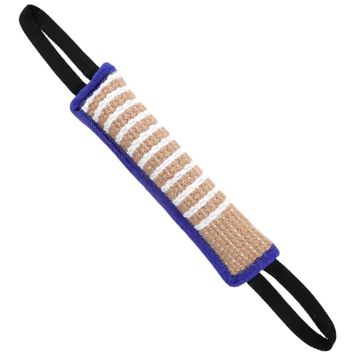UPKOCH Robustes Hundespielzeug aus Langlebigem Jute Material Bissfestes Zerrkissen für Große Hunde Interaktives Kauspielzeug zur Beschäftigung und Training Leicht und Kompakt für von UPKOCH