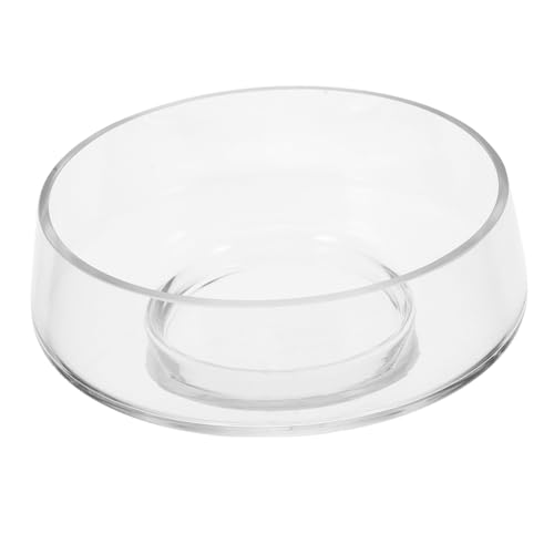 UPKOCH Runde Vasen Für Tafelaufsätze Terrarium Große Blumenvase Schalenvase Anzuchtvasen Für Pflanzen Durchsichtige Vasen Für Tafelaufsätze Rundes Aquarium Große Schale von UPKOCH
