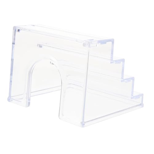 UPKOCH Rutsch Acrylleiter mit Versteck Kleintierspielzeug für Hamster Rennmäuse Mäuse und Papageien Design für Klettern und Verstecken Transparentes Trainingszubehör für Kleine Haustiere von UPKOCH