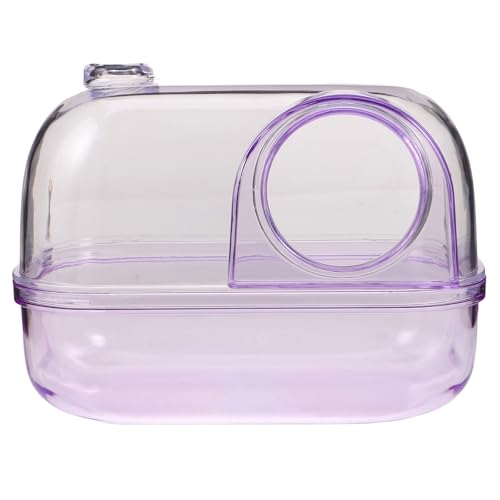 UPKOCH Sandbadbehälter: Transparentes Hamsterbadezimmer – Sandbadebecken – Toilettenbadewanne für Kleintiere – Haustier-Duschbehälter für Rennmäuse und Chinchillas von UPKOCH