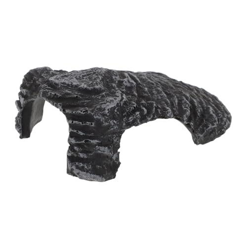 UPKOCH Schildkrötenplattform Felsen Schildkröte Ruhedock Ruhen Reptilien Ornament Schildkröte Dock Schildkrötentisch Klettern Schildkröten-Aquarium Für Wasser- Harz Grey von UPKOCH