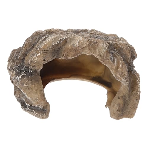 UPKOCH Simulation Felsenhöhle für Reptilien Resinhöhle als Versteck und Sonnenplattform für Schildkröten Dekoration für Aquarien und Terrarien für Drinnen und Draußen Sicher von UPKOCH